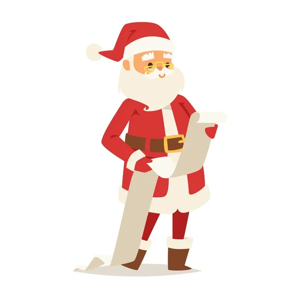 Navidad Santa Claus vector ilustración . — Vector de stock