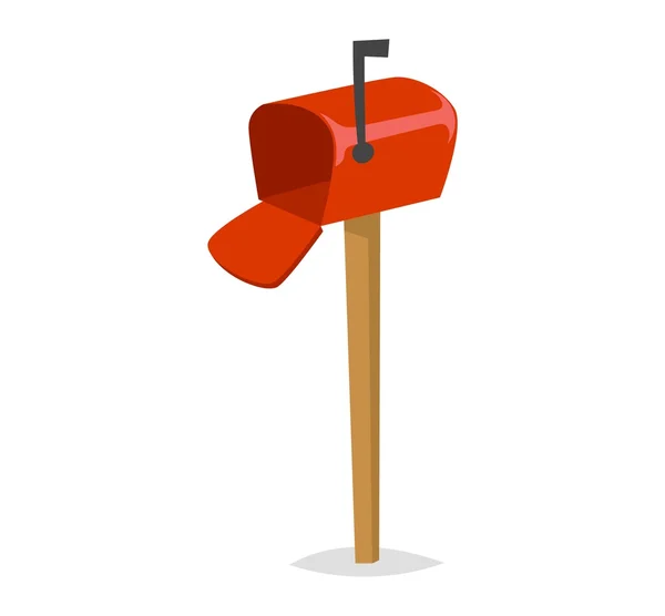 Post poštovní schránky vektorové ilustrace — Stockový vektor