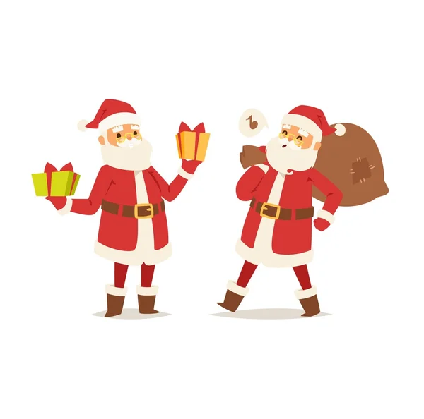 Natale Santa Claus vettoriale illustrazione . — Vettoriale Stock