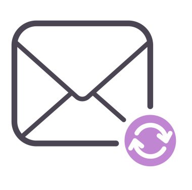 Posta simgesini vektör simgesi