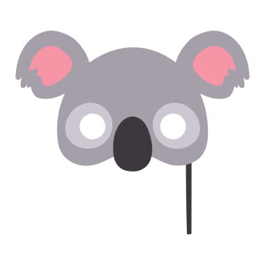 Karikatür hayvan parti maskesi vektör.