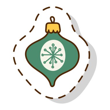 Vektör Noel dekorasyon top oyuncak