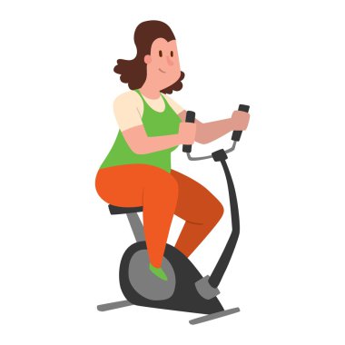 Şişmanlar fitness spor salonu vektör