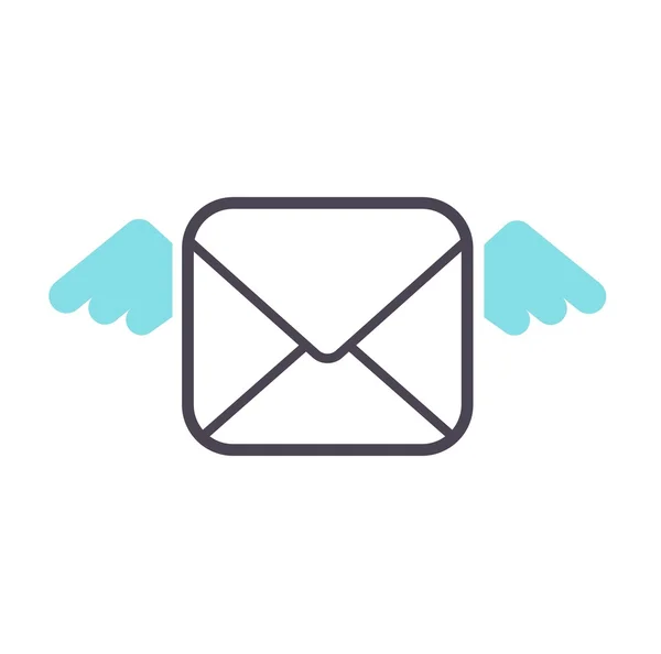 Icône de courrier symbole vectoriel — Image vectorielle