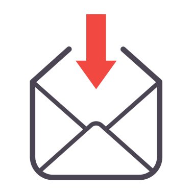 Posta simgesini vektör simgesi