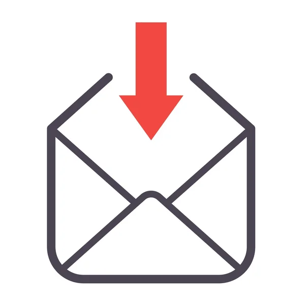 Icône de courrier symbole vectoriel — Image vectorielle