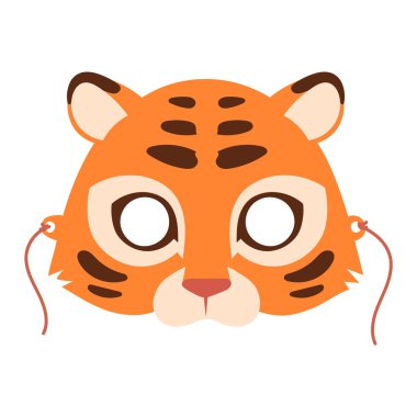 Karikatür hayvan parti maskesi vektör.