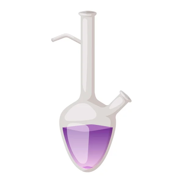 Lab flask vector isoaled — Stock Vector