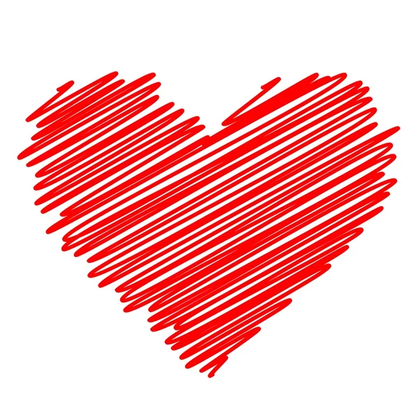 Red heart vector icon — Stock Vector