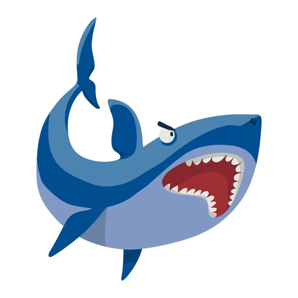 Vector shark character — Stock Vector