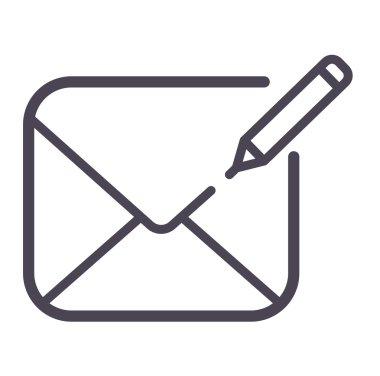 Posta simgesini vektör simgesi