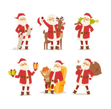 Noel Noel Baba vektör çizim.