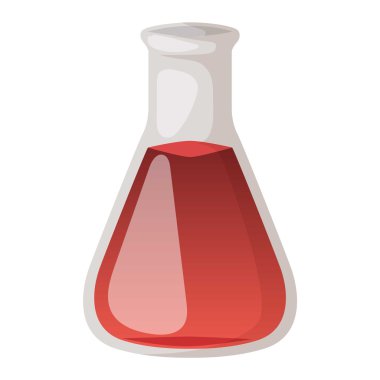 Laboratuvar şişesi vektör isoaled