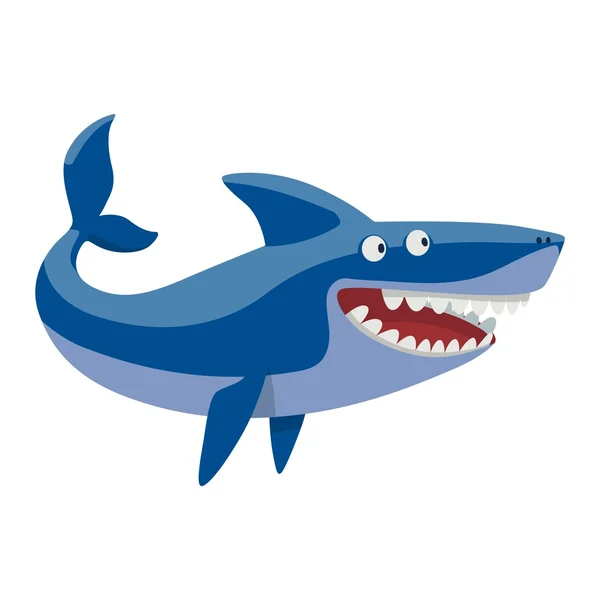 Vector shark character — Stock Vector