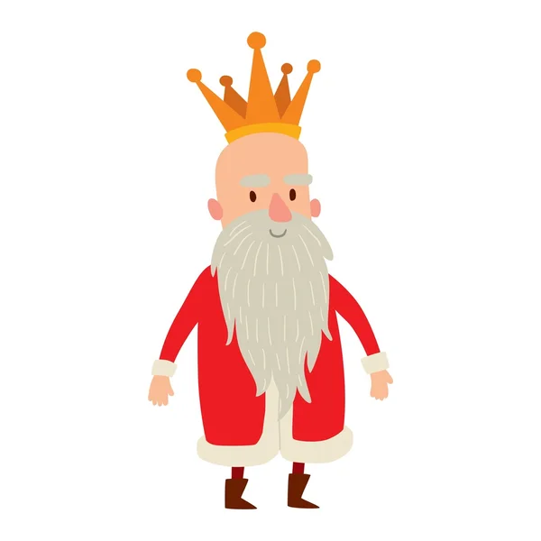 King cartoon vector character. — Stock Vector