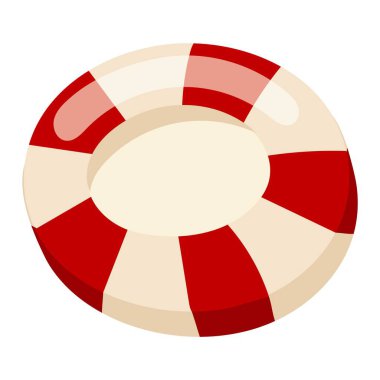 Lolipop şekerli tatlı vektör çizim.