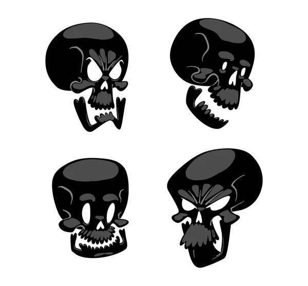 Skull face illustration isolated on white background. — Stock Vector