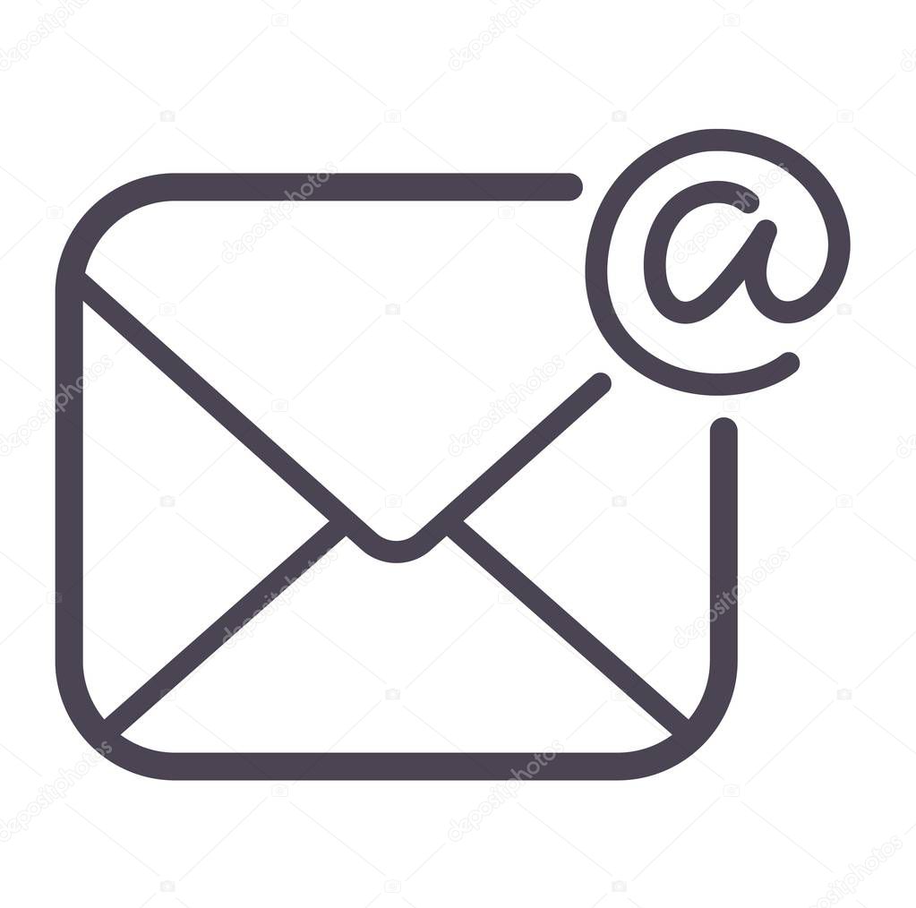 Vector Simbolo De Correo Vector Simbolo Icono De Correo Vector De Stock C Adekvat 128870574