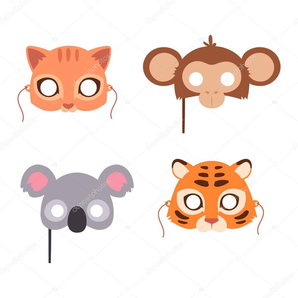 Cartoon animal party mask vector. Stock Vector Image by ©adekvat #128993574 Cartoon animal party mask vector. Stock Vector Image by ©adekvat #128993574