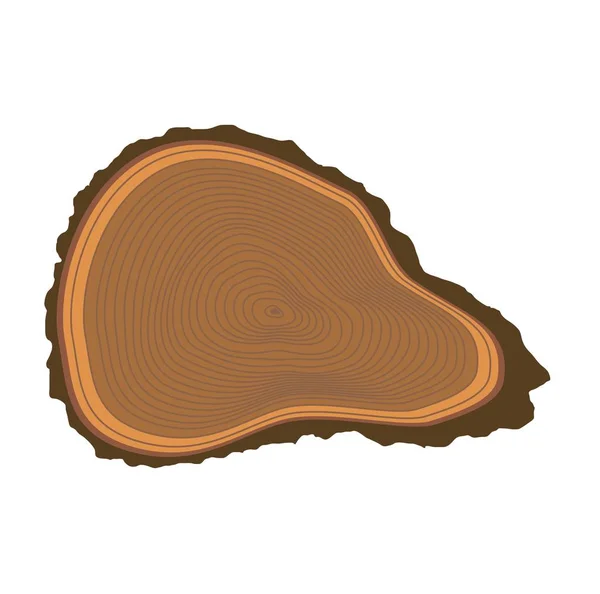 Coupes d'arbres vecteur isolé — Image vectorielle