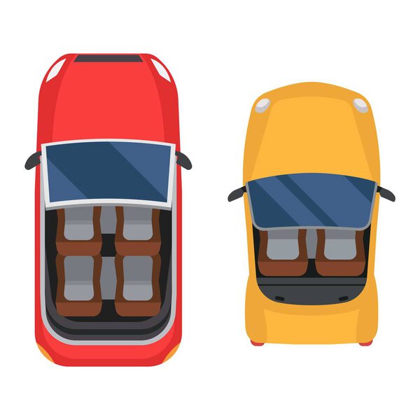 Вектор вида автомобиля изолирован
.