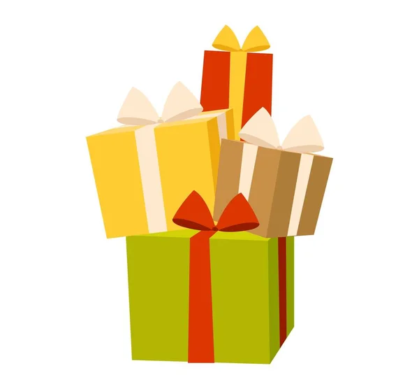 Gift box vector icon isolated — Stock Vector