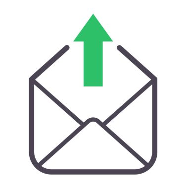 Posta simgesini vektör simgesi