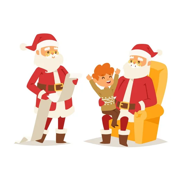 Natale Santa Claus vettoriale illustrazione . — Vettoriale Stock