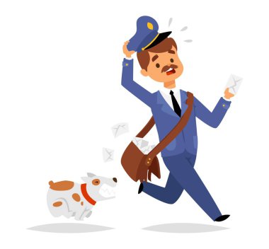 Postman character vector clipart