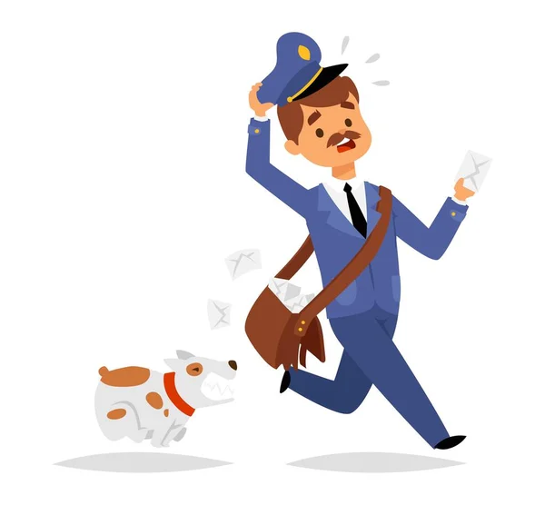 Postman character vector — Stock Vector