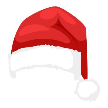 Noel Baba Noel şapka vektör çizim.