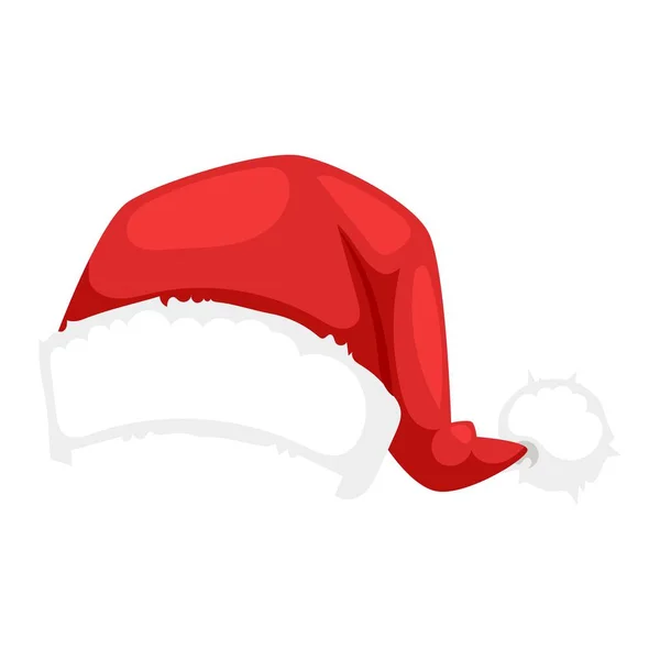サンタ クリスマス帽子ベクトル イラスト. — ストックベクタ