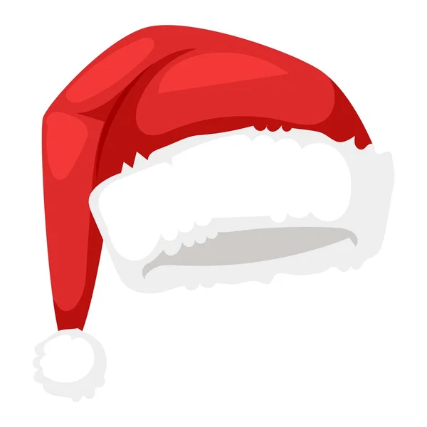 Babbo Natale cappello vettore illustrazione . — Vettoriale Stock