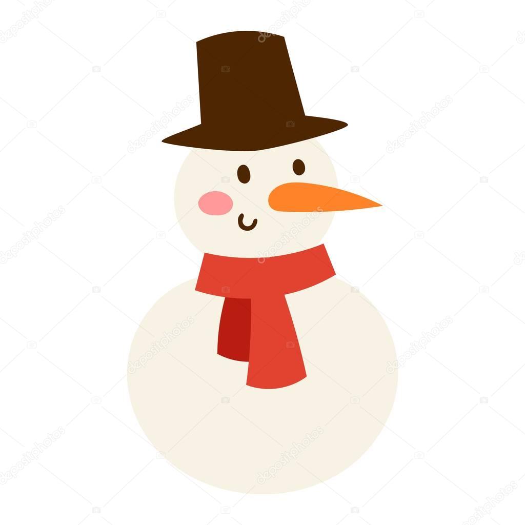 Cartoon Snowman Character Stock Vector C Adekvat