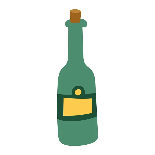 Flasche Champagner Vektor Illustration. — Stockvektor