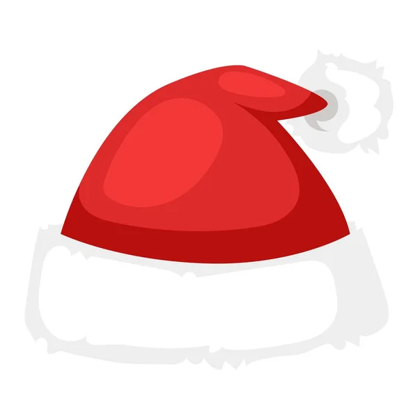 Santa Jul hatt vektorillustration. — Stock vektor