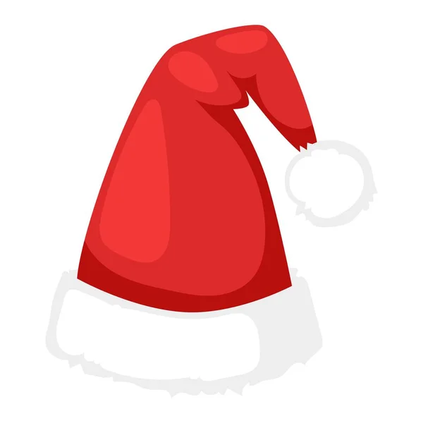 Santa christmas hat vector illustration. — Stock Vector