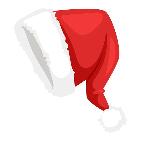 Babbo Natale cappello vettore illustrazione . — Vettoriale Stock