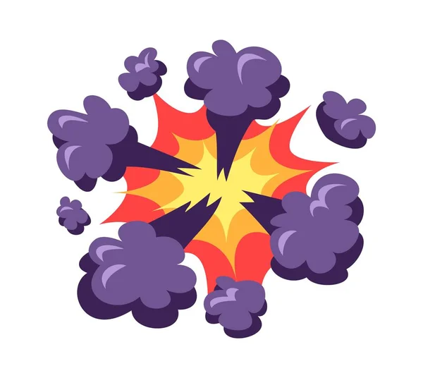 Boom explosion vektorillustration. — Stock vektor