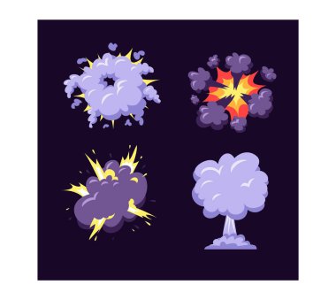 Patlama patlama vektör çizim.