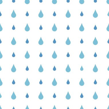 Dikişsiz desen vektör yağmur damlaları