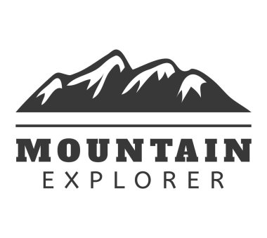 Dağ vektör simge rozeti