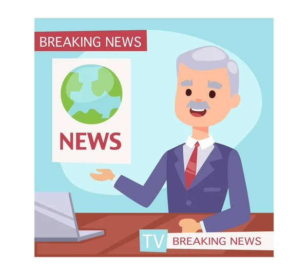 Breaking news людей — стоковий вектор