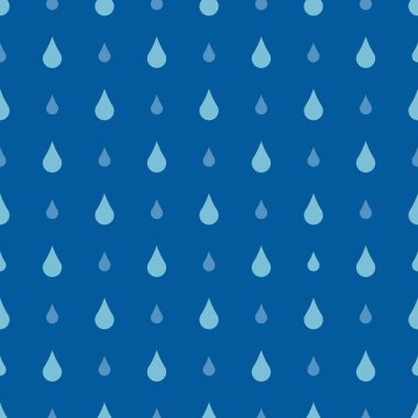 Dikişsiz desen vektör yağmur damlaları