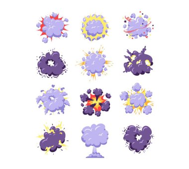 Patlama patlama vektör çizim.