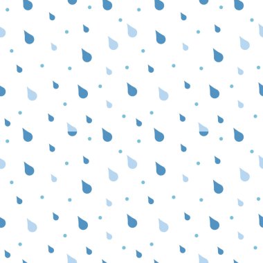 Dikişsiz desen vektör yağmur damlaları