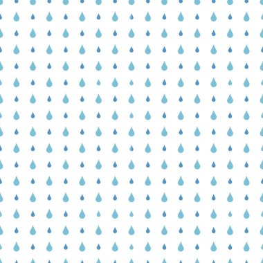 Dikişsiz desen vektör yağmur damlaları