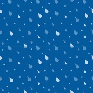 Dikişsiz desen vektör yağmur damlaları
