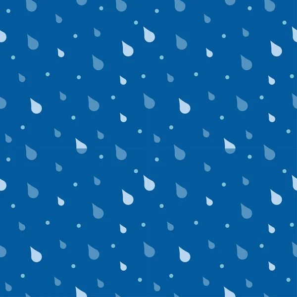 Pluie gouttes sans couture motif vecteur — Image vectorielle