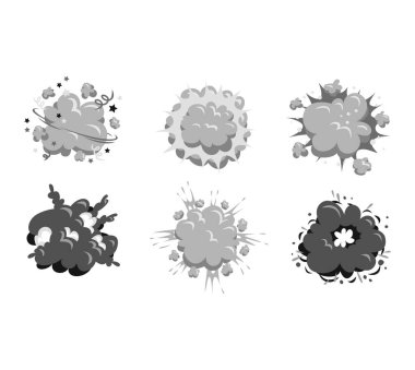 Patlama patlama vektör çizim.